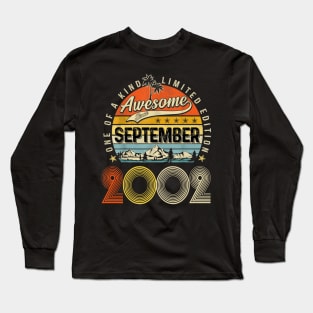 Awesome Since September 2002 Vintage 21st Birthday Long Sleeve T-Shirt